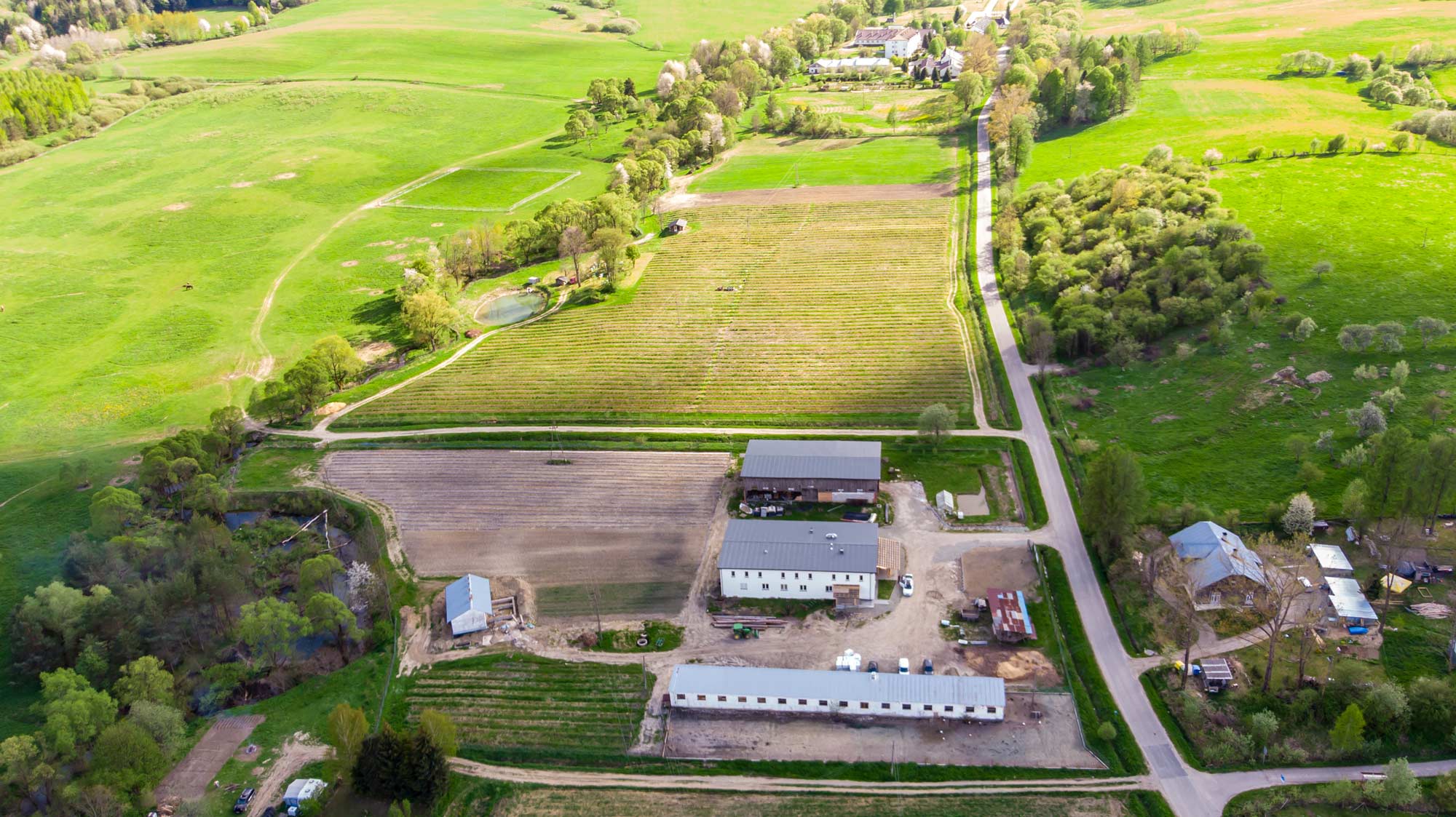 Bieszczadzki Ogród - widok z lotu ptaka